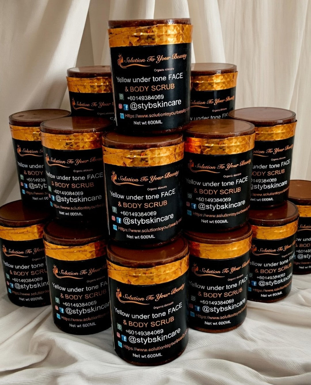 YELLOW UNDERTONE  BODY SCRUB