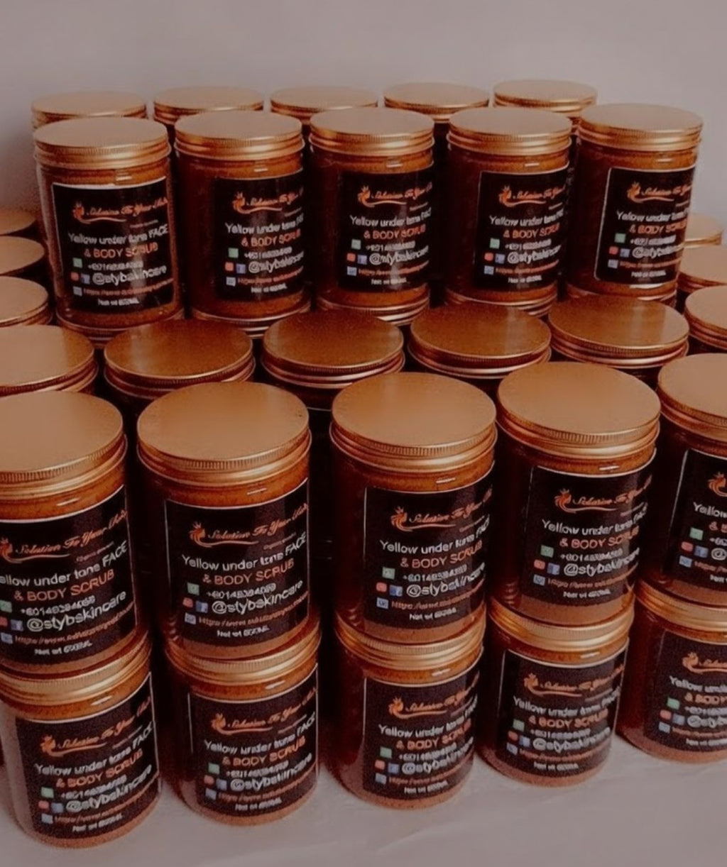 YELLOW UNDERTONE FACE and BODY SCRUB
