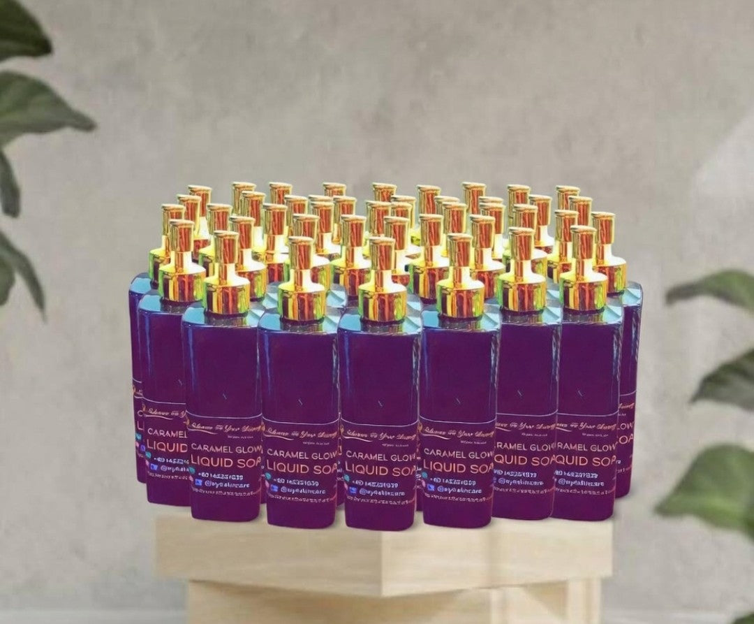 CARAMEL GLOW LIQUID SOAP– Brightening & Moisturizing Body Cleanser