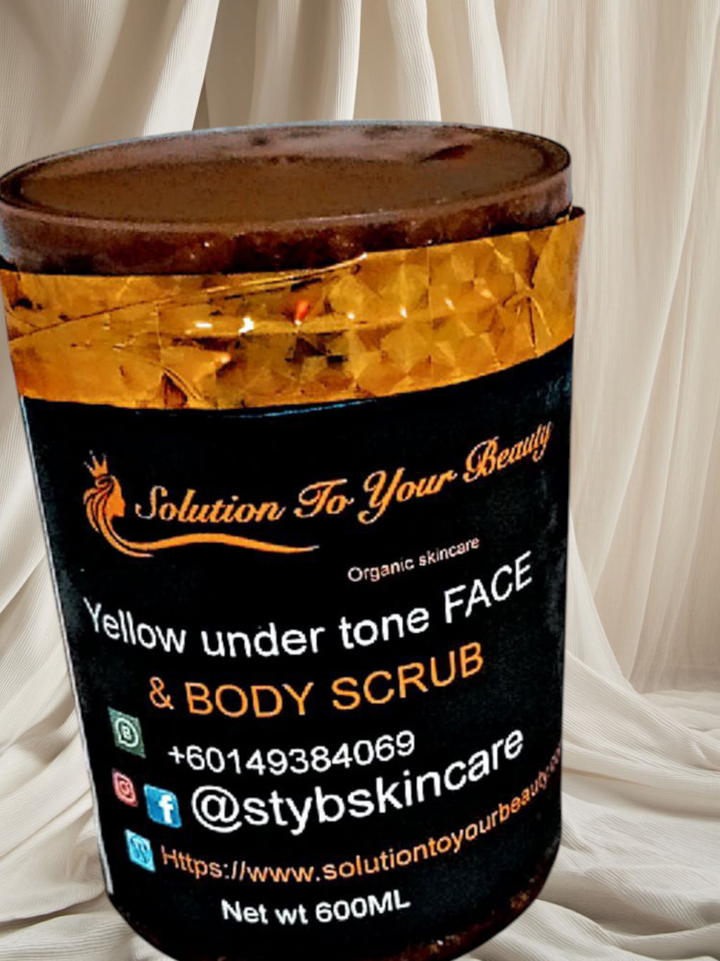 YELLOW UNDERTONE  BODY SCRUB