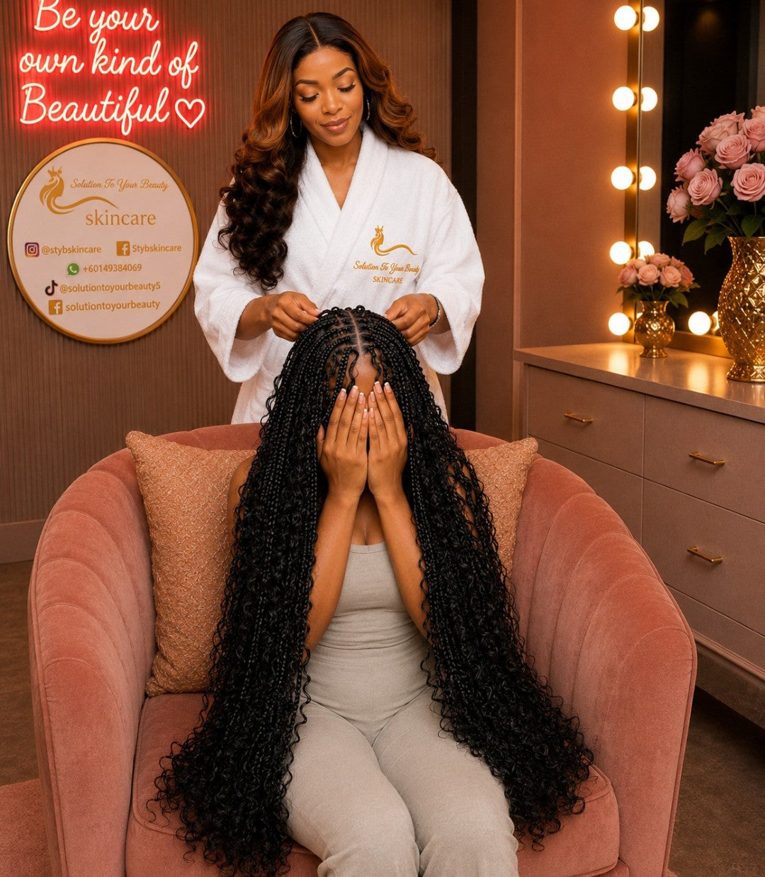 ✨ Hey beautiful! Have you booked your appointment yet? 💖 Whether it's hair braids, dreadlocks, skincare, or a gorgeous human hair wig, SolutionToYourBeauty is here to give you the beauty experience you deserve.