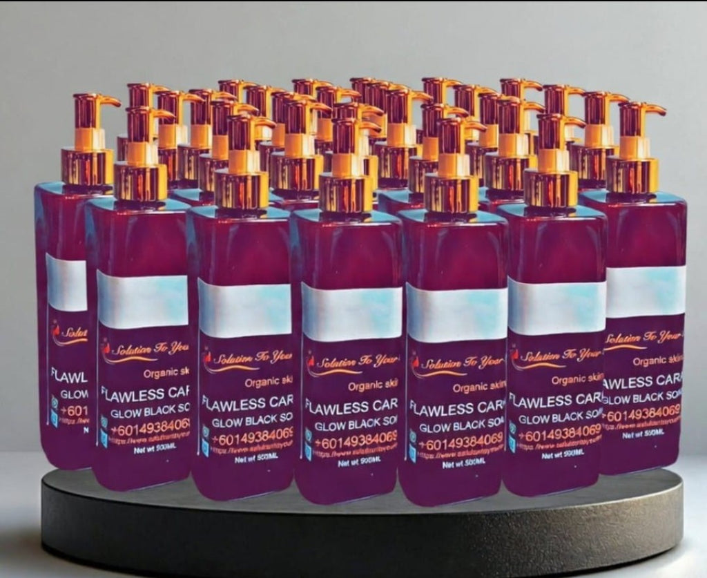 FLAWLESS GLOW LiQUID BLACK SOAP