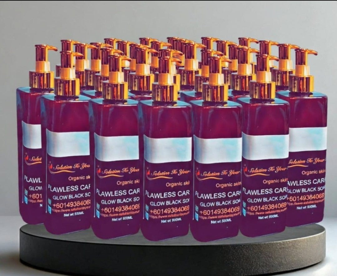 FLAWLESS GLOW LiQUID BLACK SOAP