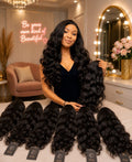 30–40 Inch 5×5 Glue less / 13×6 HD Transparent Lace 250 Density Body Wave Human Hair Wig: