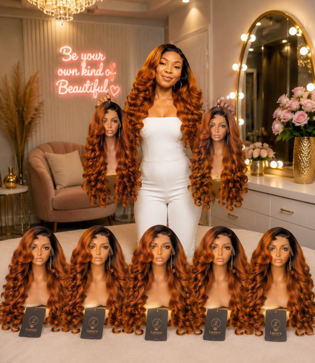 Human Hair Wigs Available 30inches