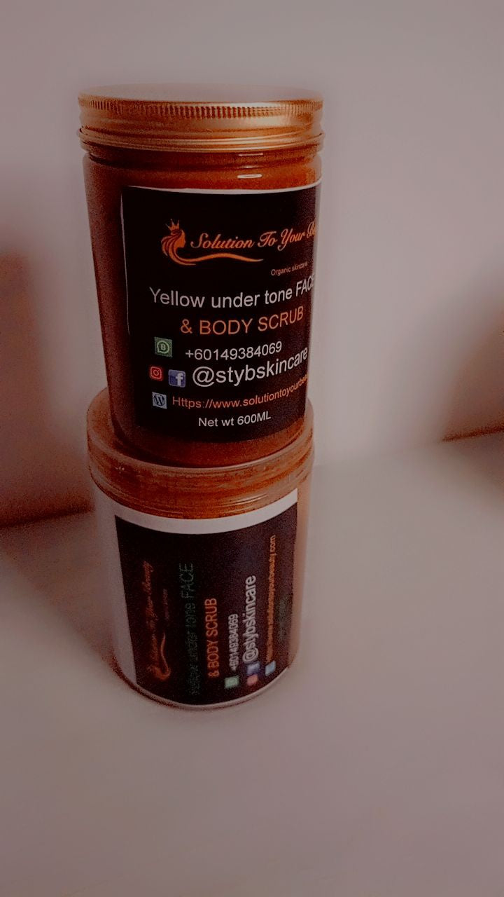 YELLOW UNDERTONE FACE and BODY SCRUB